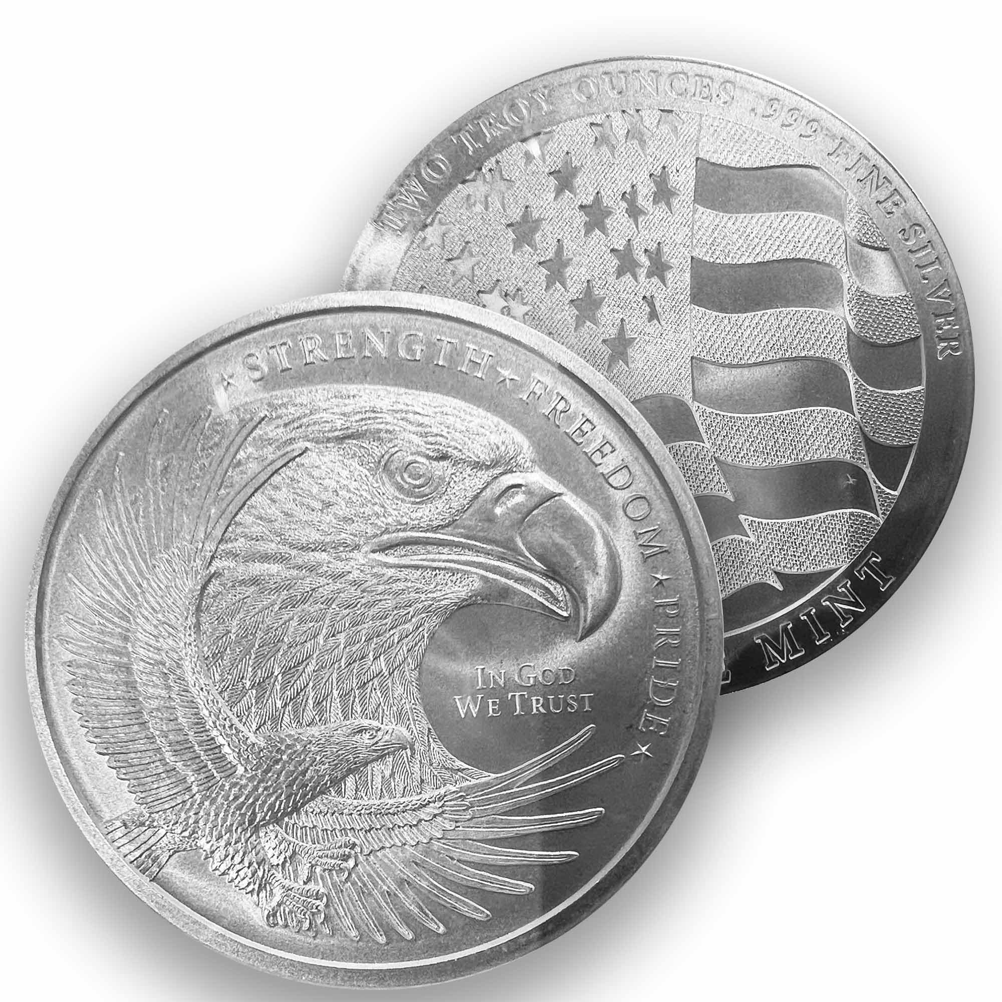 2個セットAmerican Eagle REAL 50mL リアル Amazon.com: 2 oz Silver Shine Double Eagle Round| .999